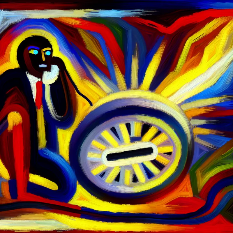 Abstracte voorstelling van een chaotische maar levendige thuissituatie met een gloeiende internetkabel als verbinding, geschilderd in felle kleuren en dikke penseelstreken in de stijl van Karel Appel