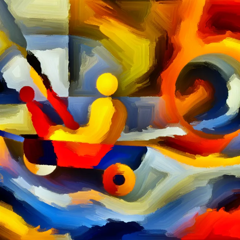 Abstracte scène van intense onderhandelingen rond symbolisch zwaartepunt