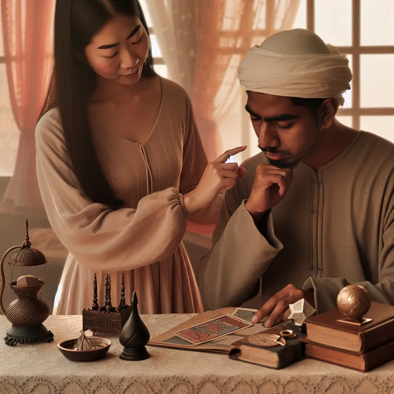 Twee vrienden in een sfeervolle kamer, bezig met een beslissingsproces terwijl de ene vriend de andere aanmoedigt.