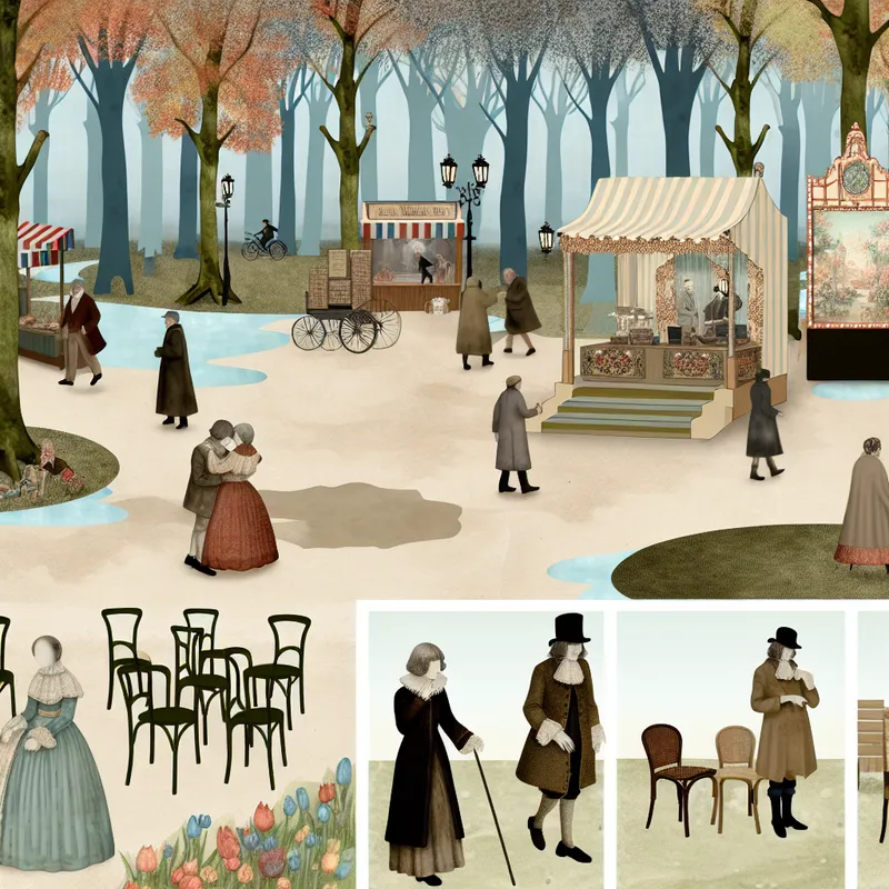 Een dromerige buitenevenement met weinig bezoekers en handgemaakte kraampjes