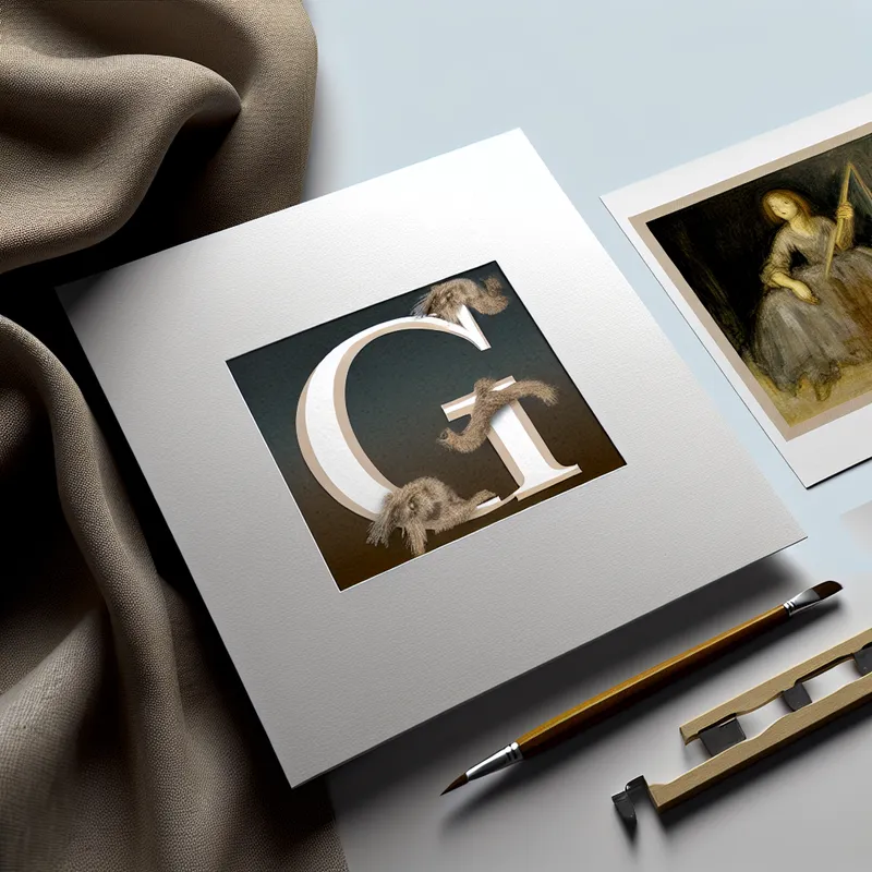 Elegant logo design showcasing stylized initials with delicate textures and a muted color palette.