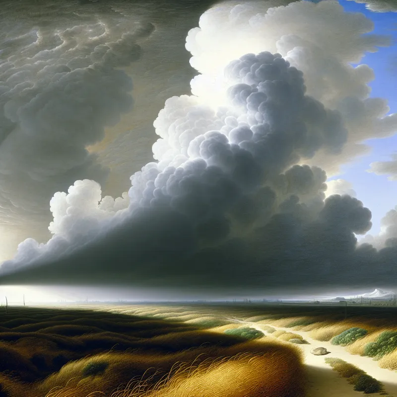 Een eenzame reiziger loopt over een uitgestrekte vlakte met een doorzichtige schaduw van zichzelf, symbool voor de gevolgen van het verleden die je meeneemt