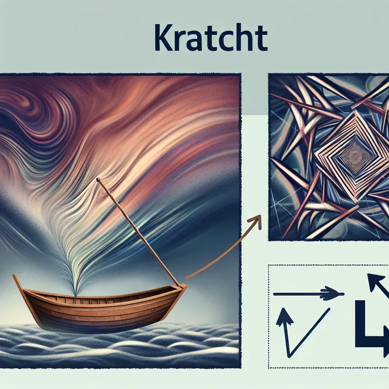 Surrealistische illustratie van kracht in de natuurkunde, geïnspireerd op M.C. Escher, met een boot voortgedreven door windkracht en zwaartekracht weergegeven als geometrische patronen