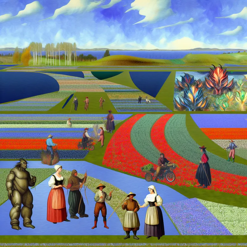 Boeiende Nederlandse polder met surrealistisch Bosch-element