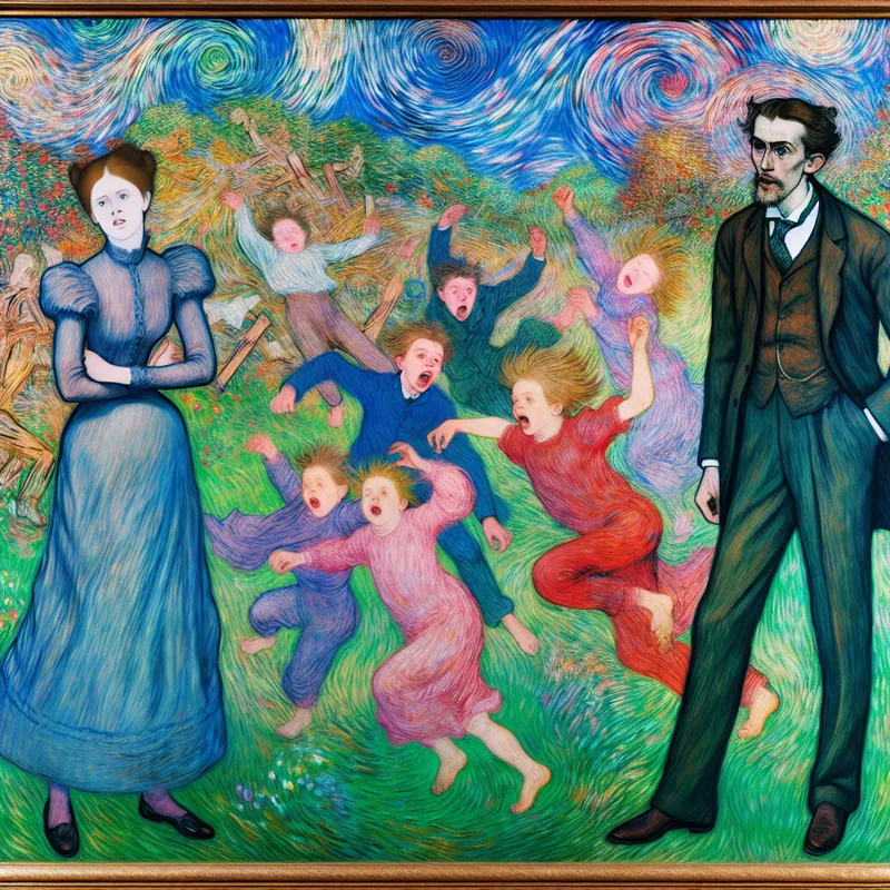 Ouders letten aandachtig op hun spelende kinderen in een levendig park.