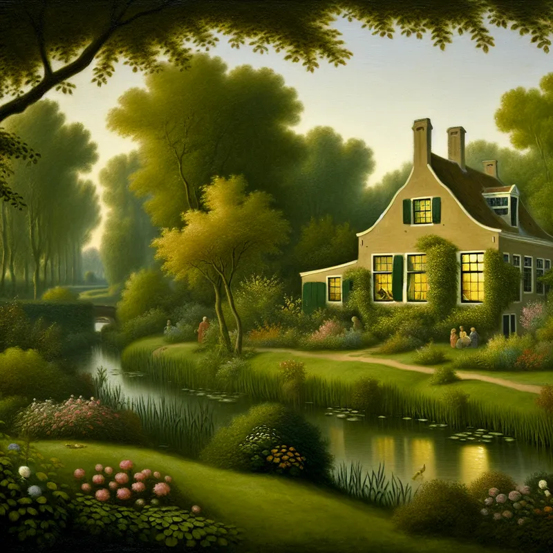 Luxueus rustiek tweede huis met tuin en rivier