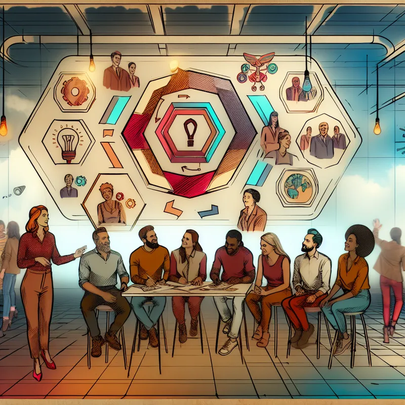 Diverse groep mensen die samenwerken aan een gemeenschapsproject met een kleurrijke muurschildering op de achtergrond.