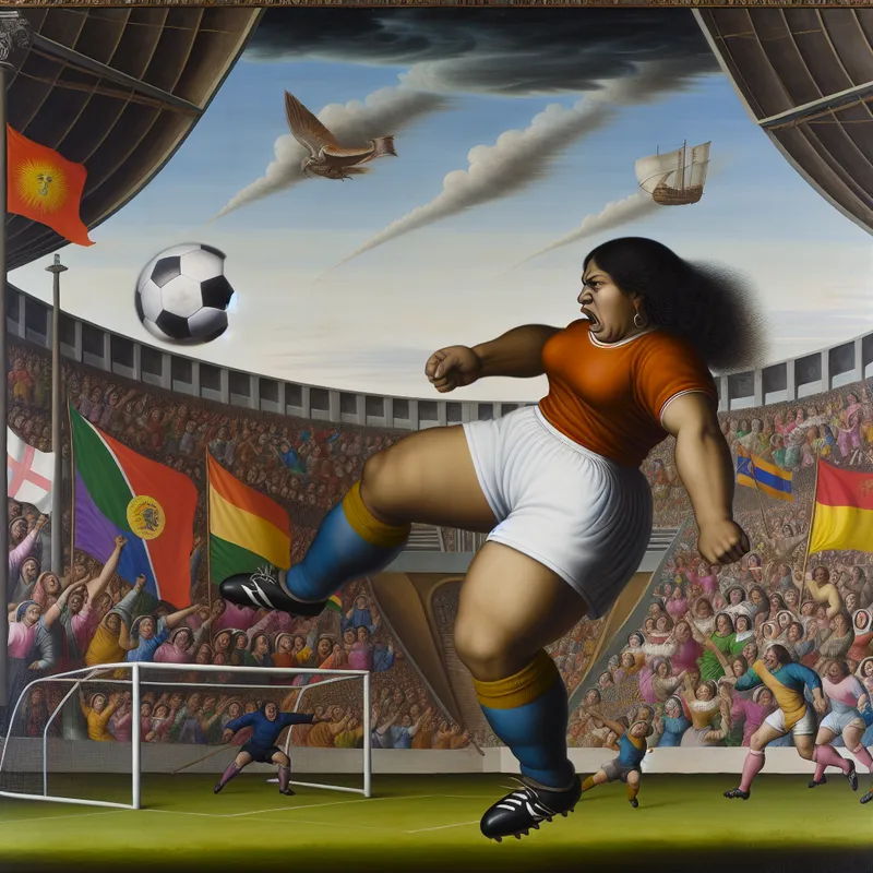 Voetballer die bal schiet met intense focus, moment voor doelpunt