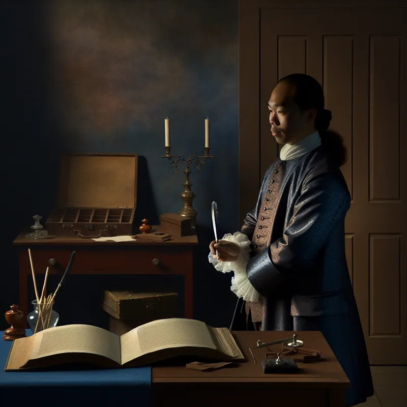 Formeel geklede persoon schrijft eigen naam in inschrijvingsboek met pen, wederkerende handeling in rustige kamer